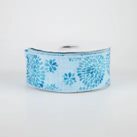 1.5" Color Bursts Ribbon: Multi Blue (10 Yards)