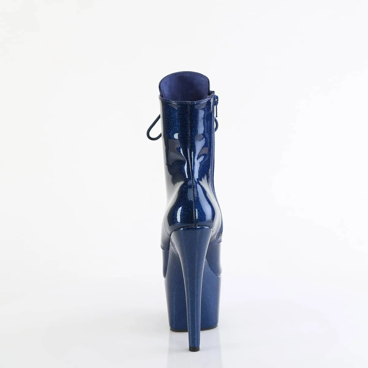 ADORE-1020GP Navy Blue Glitter Calf High Boots