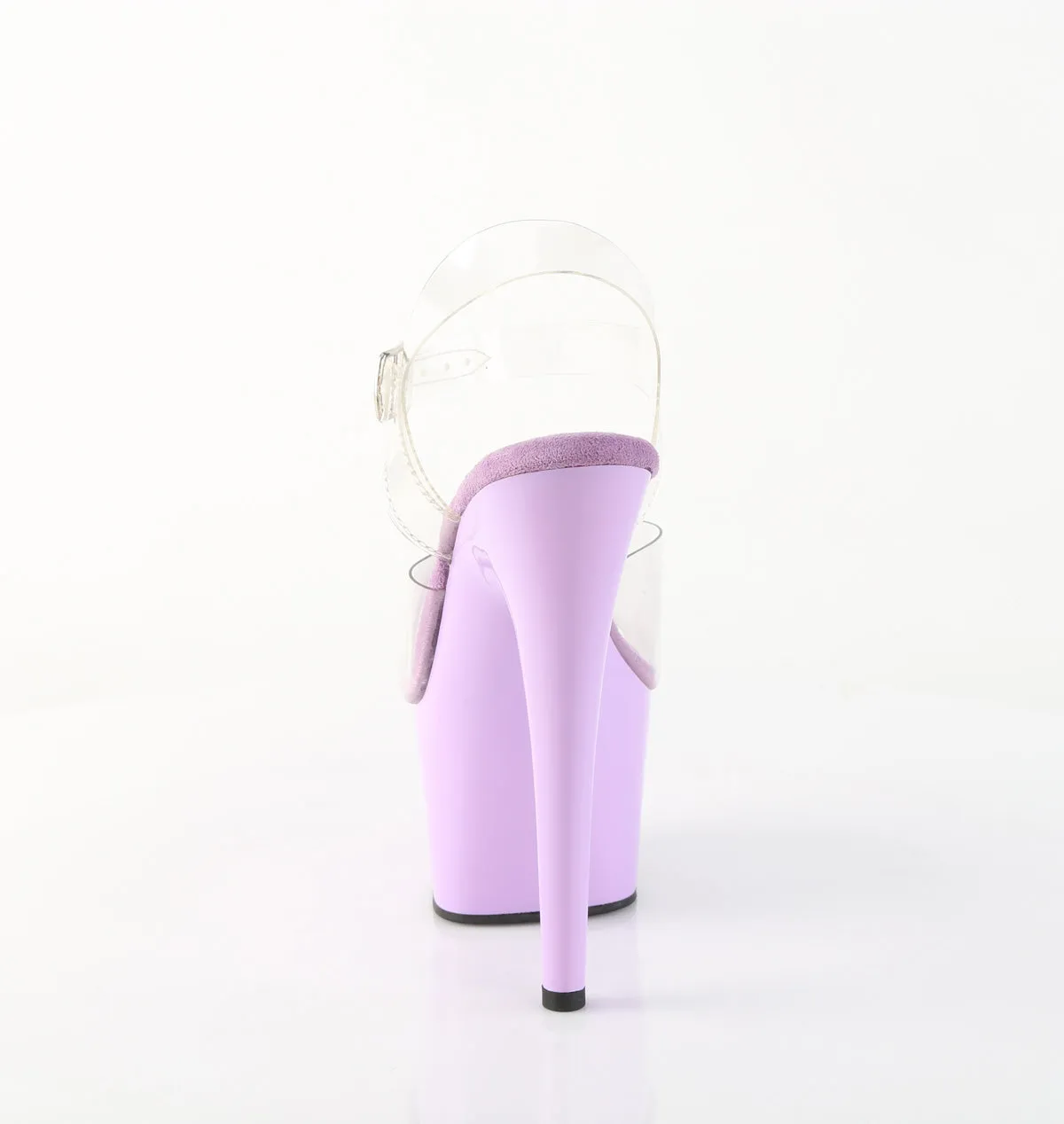 ADORE-708 Lavender & Clear Platform Heels