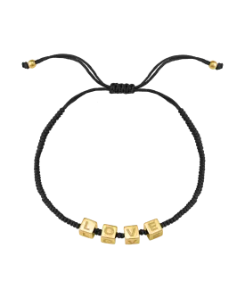 Alpha Block Bracelet - 18K Gold Vermeil