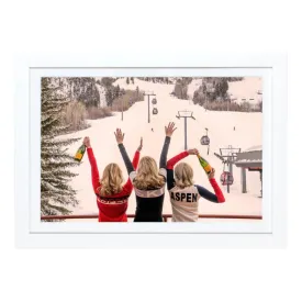 Après Champagne, Aspen Mini Framed Print by Gray Malin