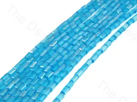 Aqua Blue Rectangle Crystal Beads