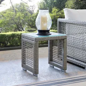 Aura Outdoor Patio Wicker Rattan Side Table by Modway