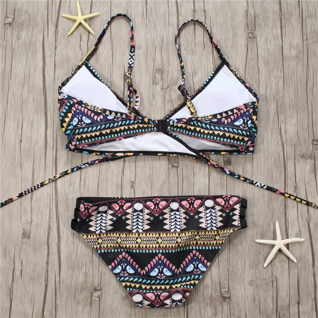 Aztec Bandage Biquini String Bikini