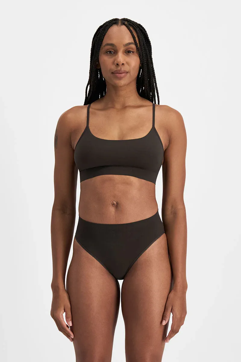 Bonds Womens Bases Seamless String Bikini - Dusted Black