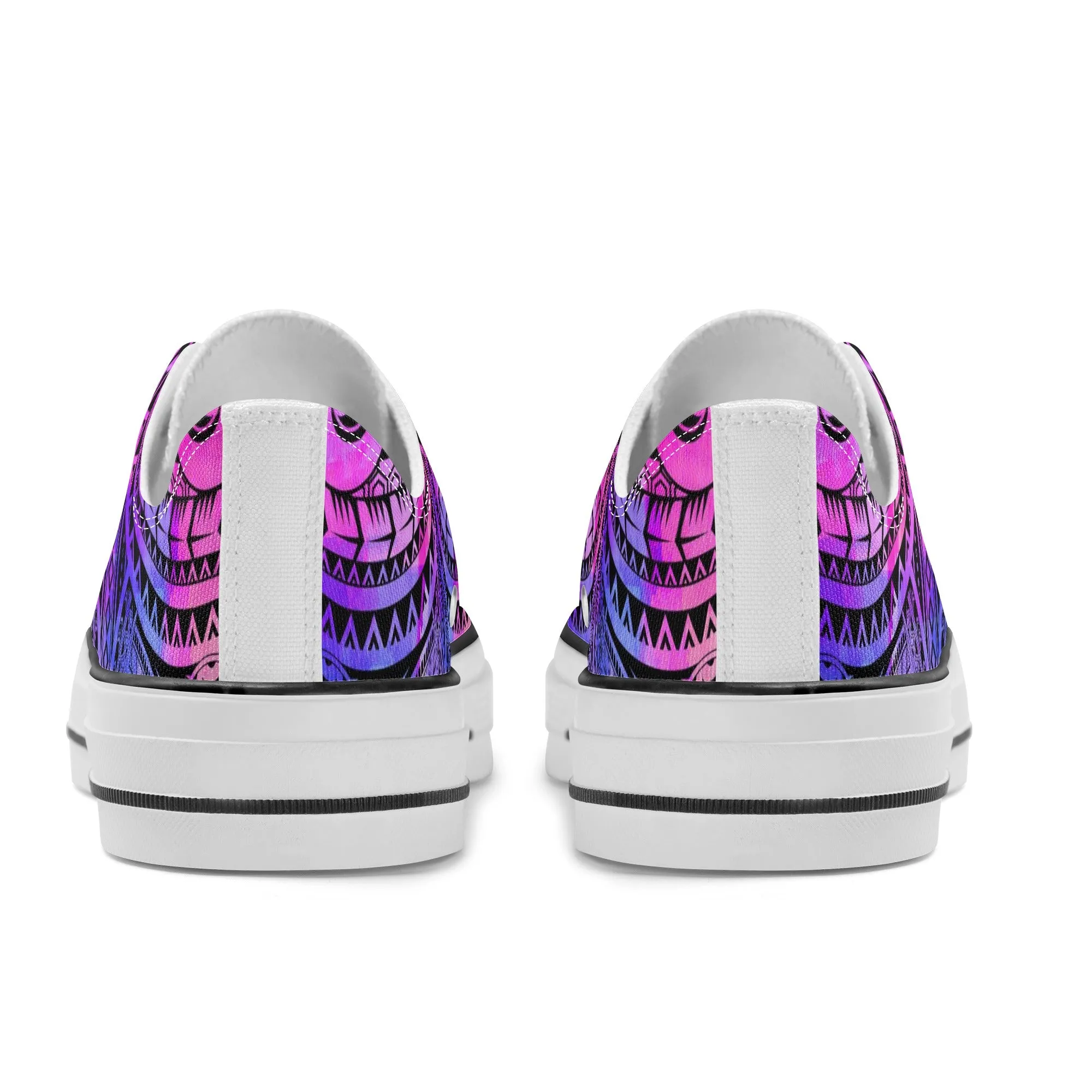 Colorful Purple Abstract Design Pattern - Mens Classic Low Top Canvas Shoes for Footwear Lovers