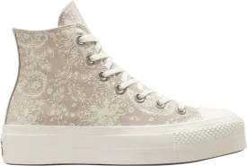 Converse Wmns Chuck Taylor All Star Platform High Fall Florals Sneakers - String, Brown