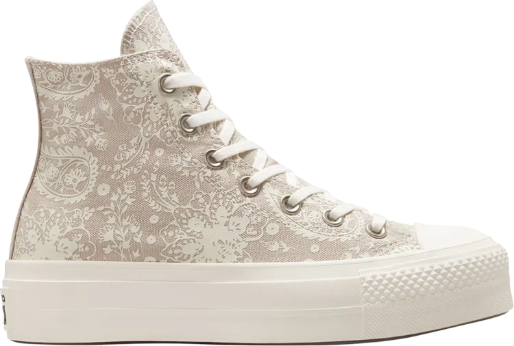 Converse Wmns Chuck Taylor All Star Platform High Fall Florals Sneakers - String, Brown