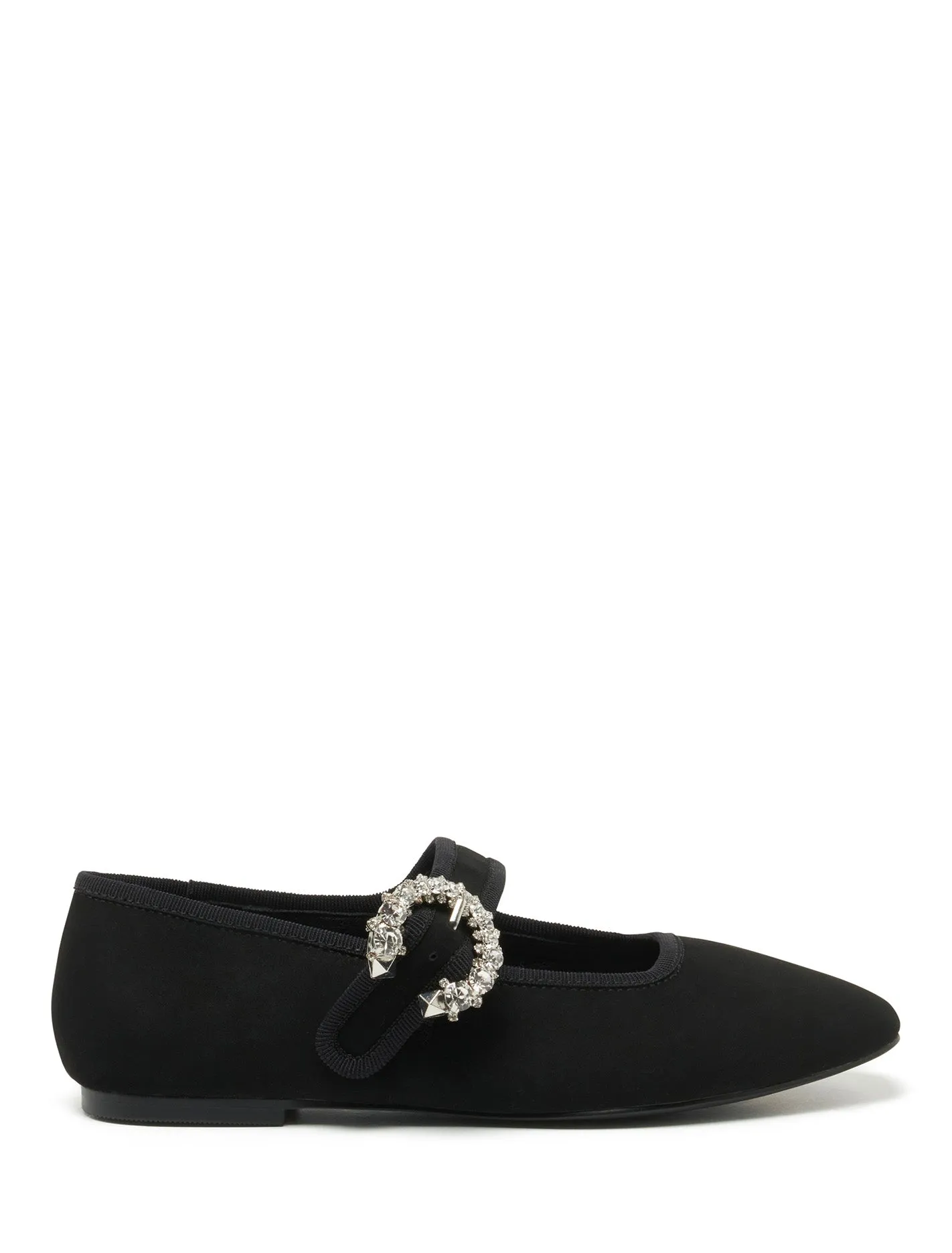 Daisy Diamante Buckle Flat