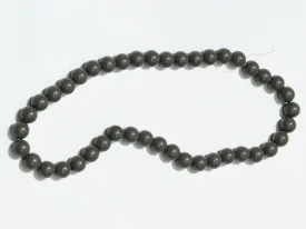 Dark Gray Circular Plastic Beads - 10 mm