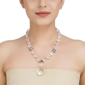 DOR CRYSTAL ZIRCON BALL NECKLACE