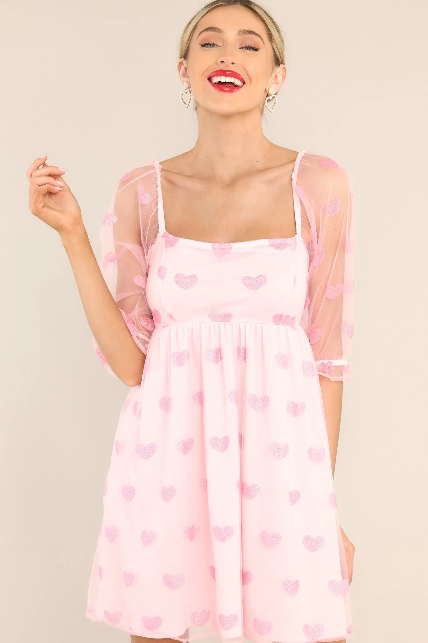 Dream Romance Light Pink Mini Dress