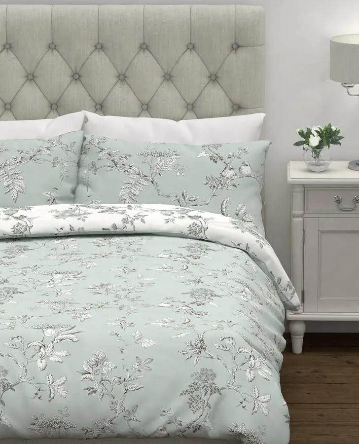 Elderwood Duck Egg Duvet Cover Bedset