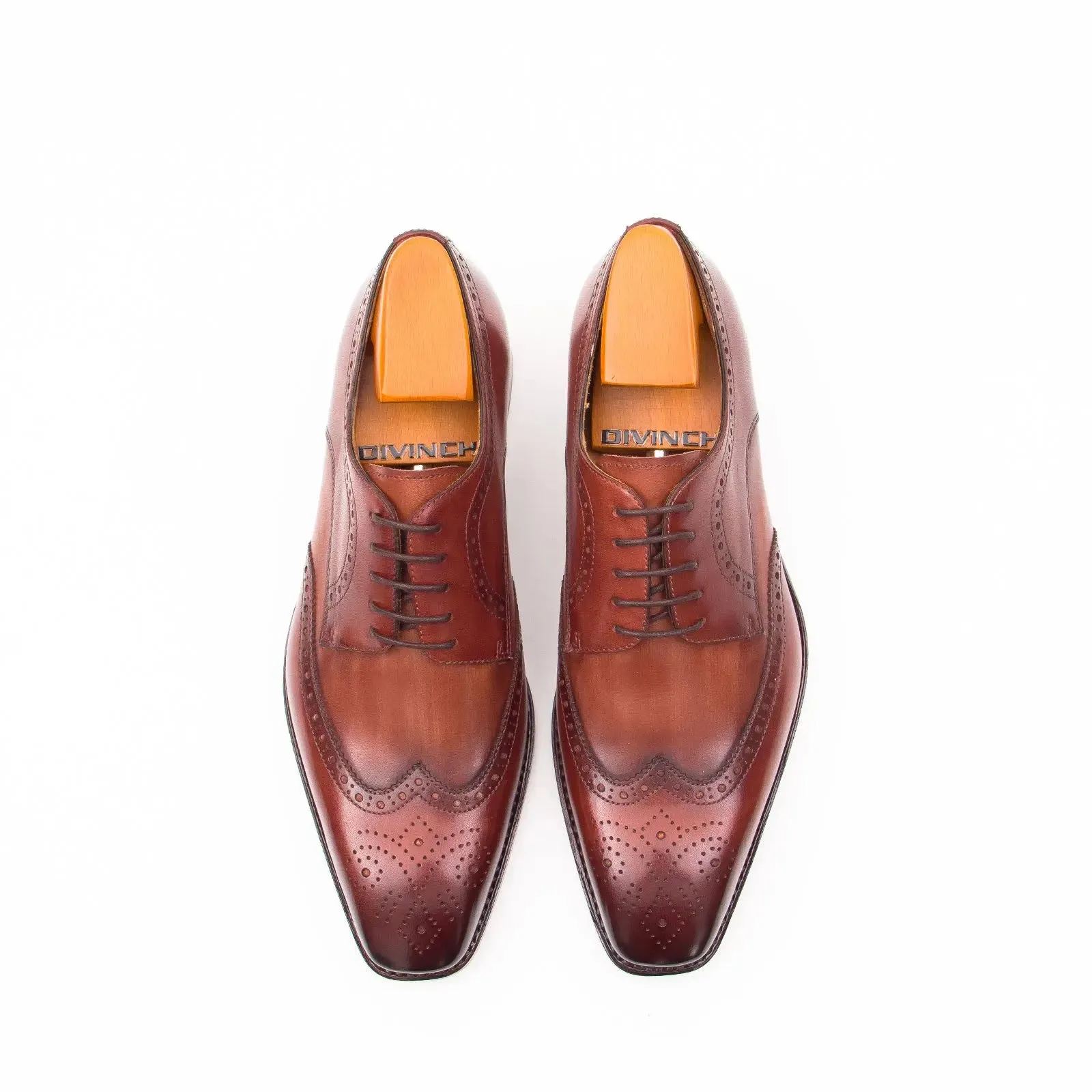 Goodyear welt derby shoes Brogue style