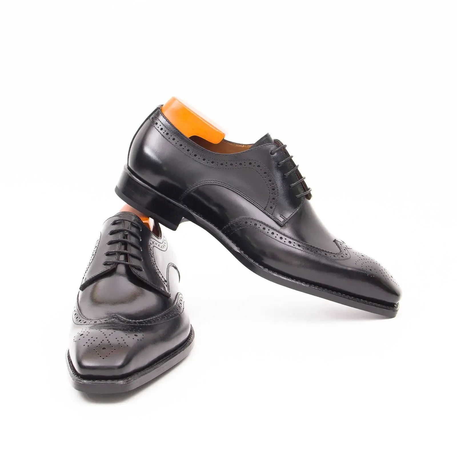 Goodyear welt derby shoes Brogue style