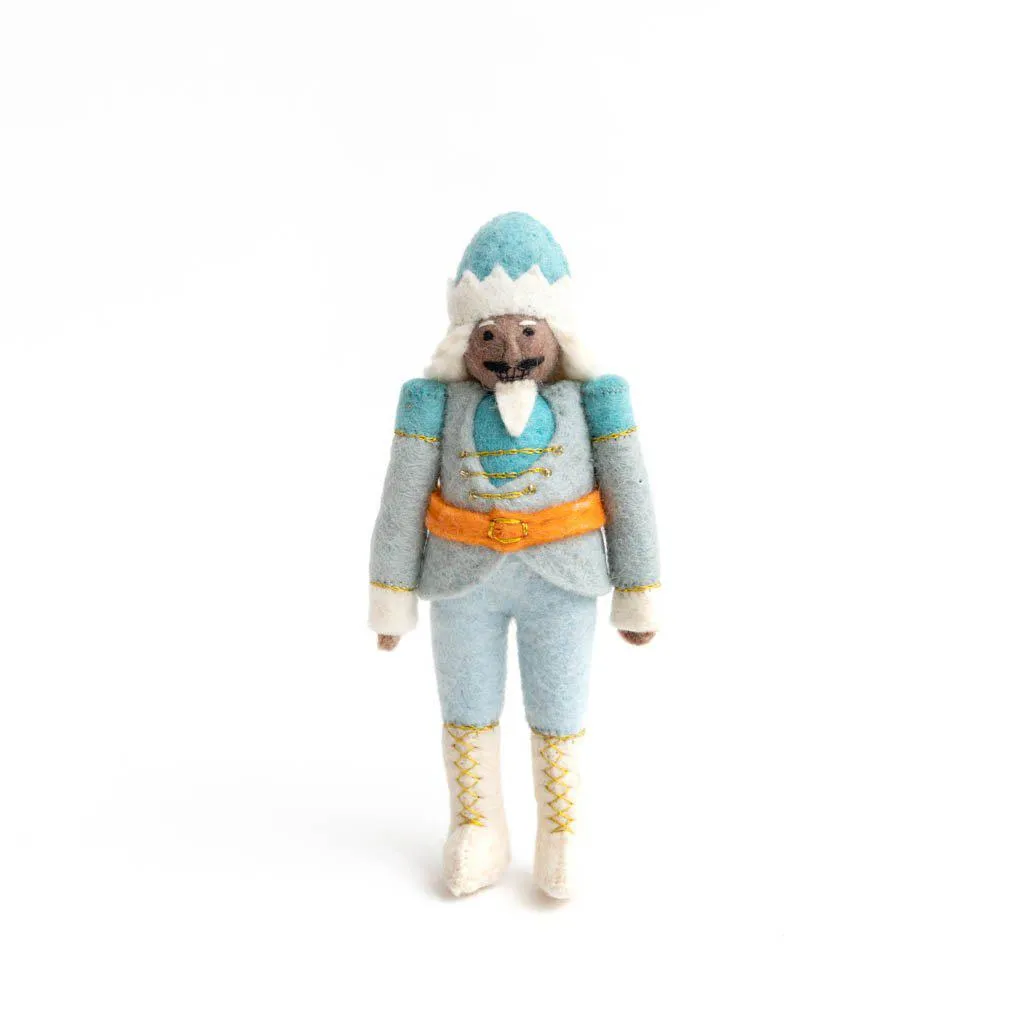 Icy Blue Nutcracker Ornament