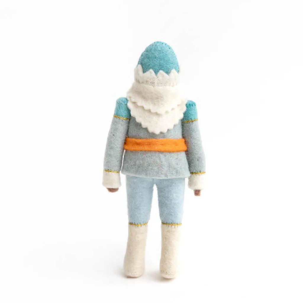 Icy Blue Nutcracker Ornament