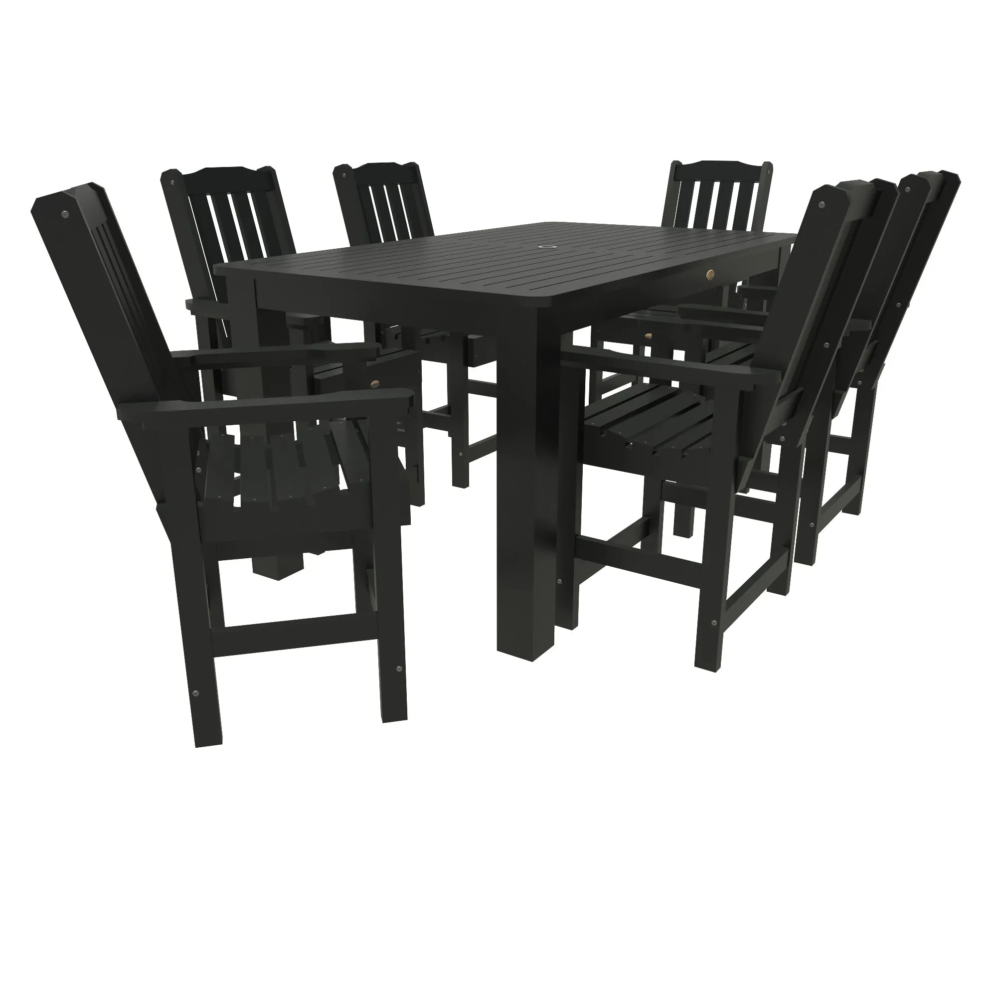 Lehigh 7pc Rectangular Outdoor Dining Set 42in x 72in - Counter Height