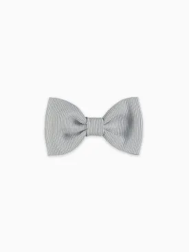 Light Grey Small Bow Girl Clip