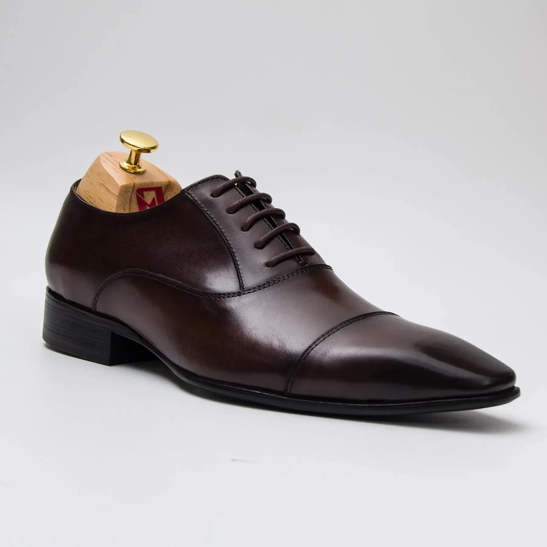 Men's Black Leather Oxford Shoes