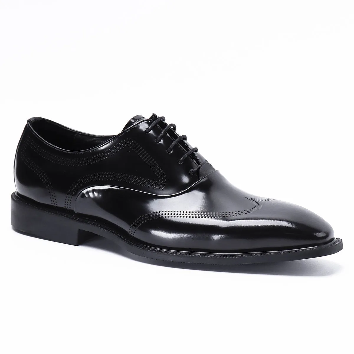 Men's black oxford dress shoes