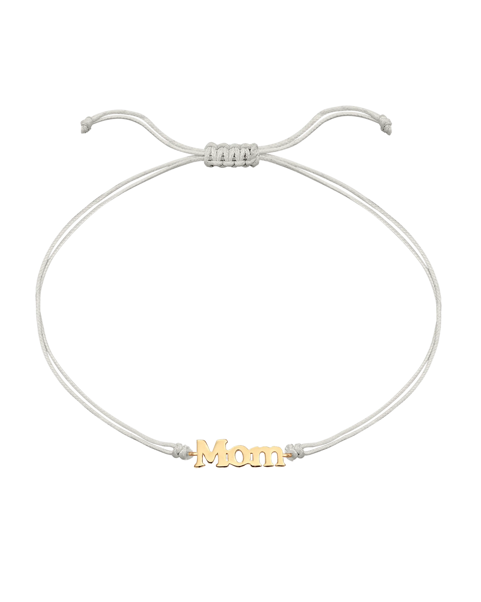 Mom String of Love - 14K Yellow Gold