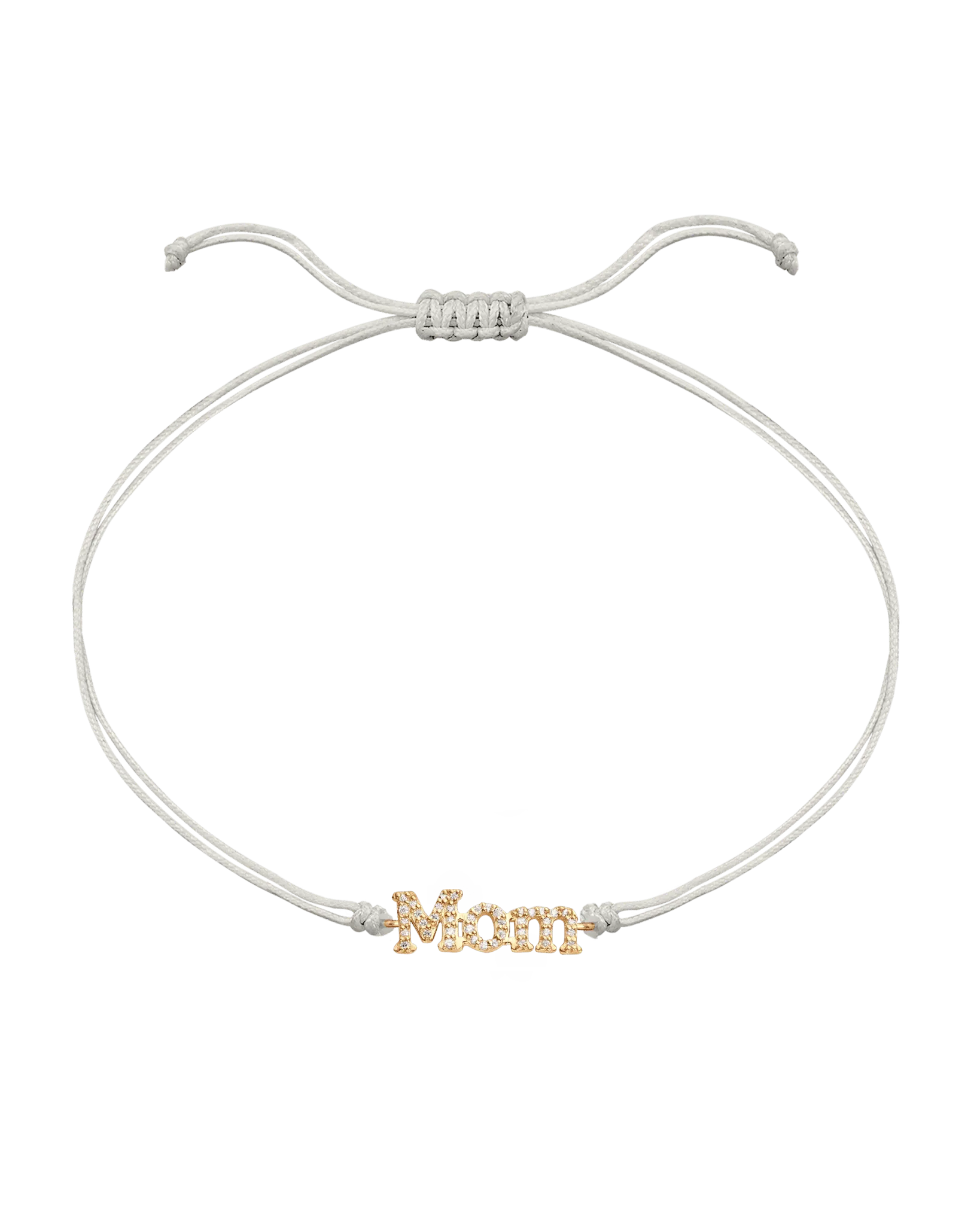 Mom String of Love - 14K Yellow Gold