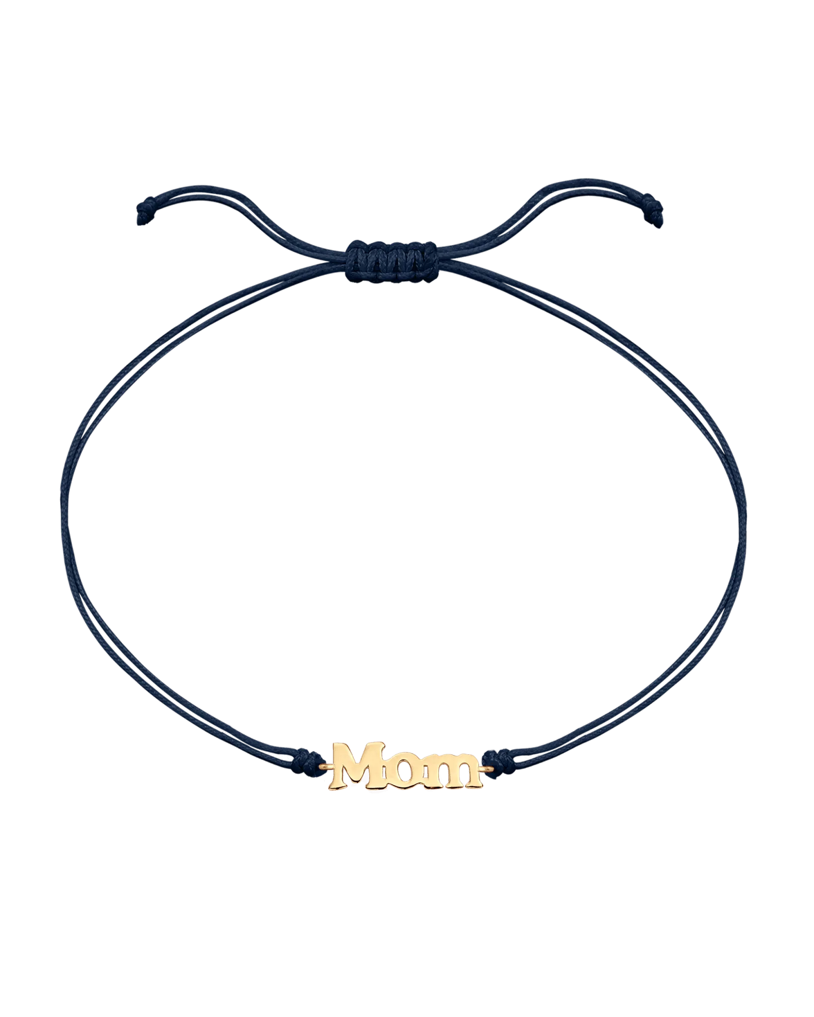 Mom String of Love - 14K Yellow Gold