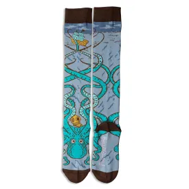 Nautical Attack of The Kraken Knee High Socks