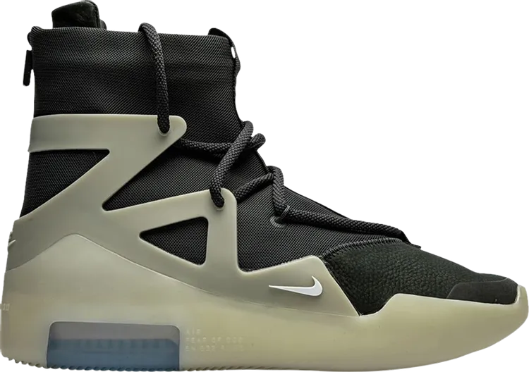 Nike Air Fear of God 1 'String Off-Noir' Sneakers, Black