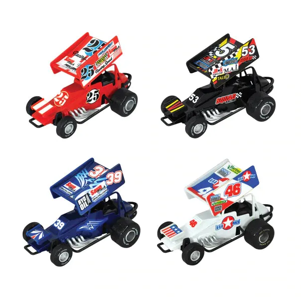 Pull Back Toy Sprint Car - 8 Pieces Per Retail Ready Display 20478