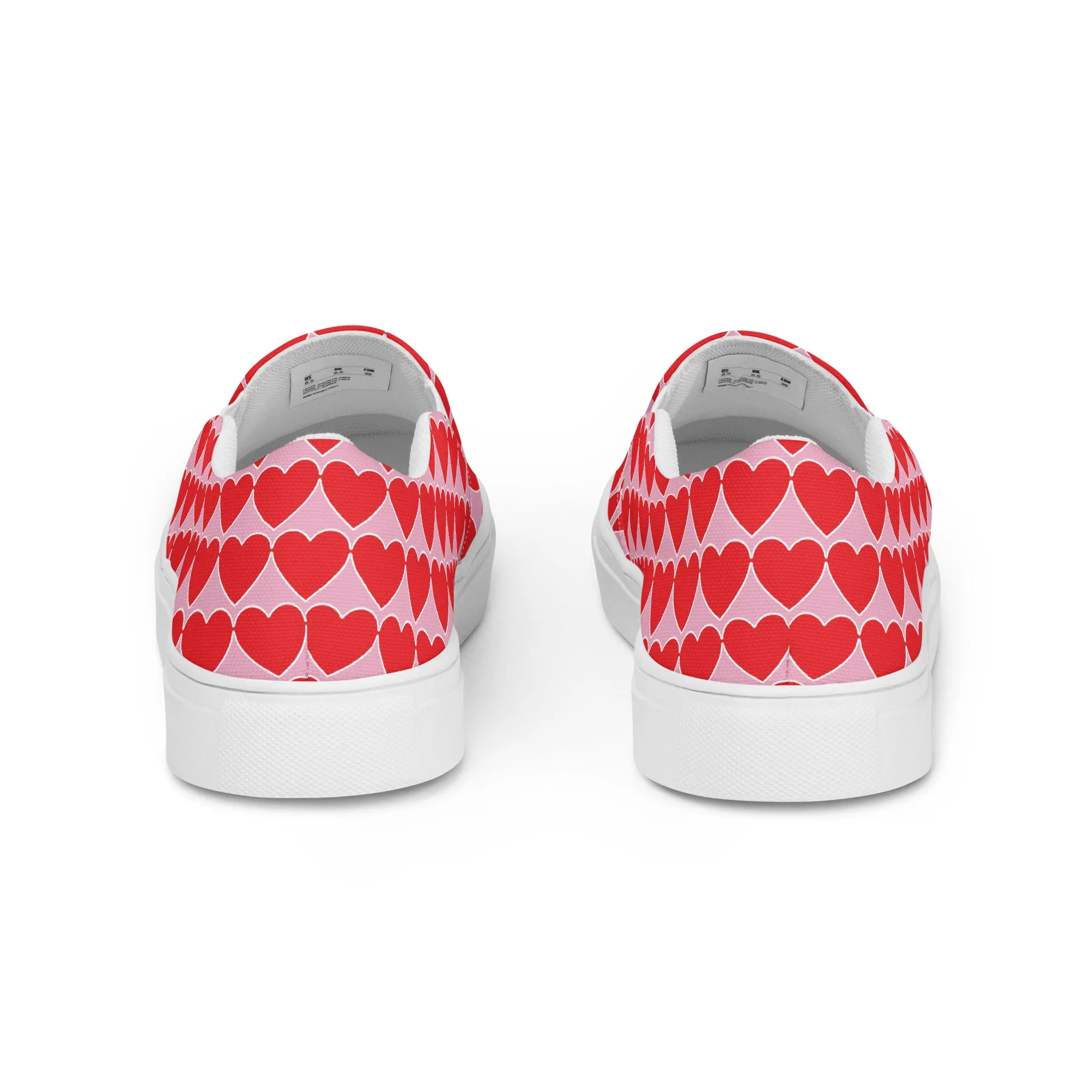 String of Hearts Women’s slip-on canvas shoes