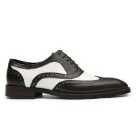 Two-tone oxford shoes for men