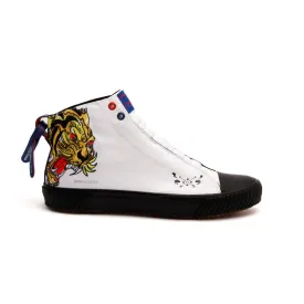 Women's Harajuku Ukiyo-E Tiger Canvas High Tops 94783-309