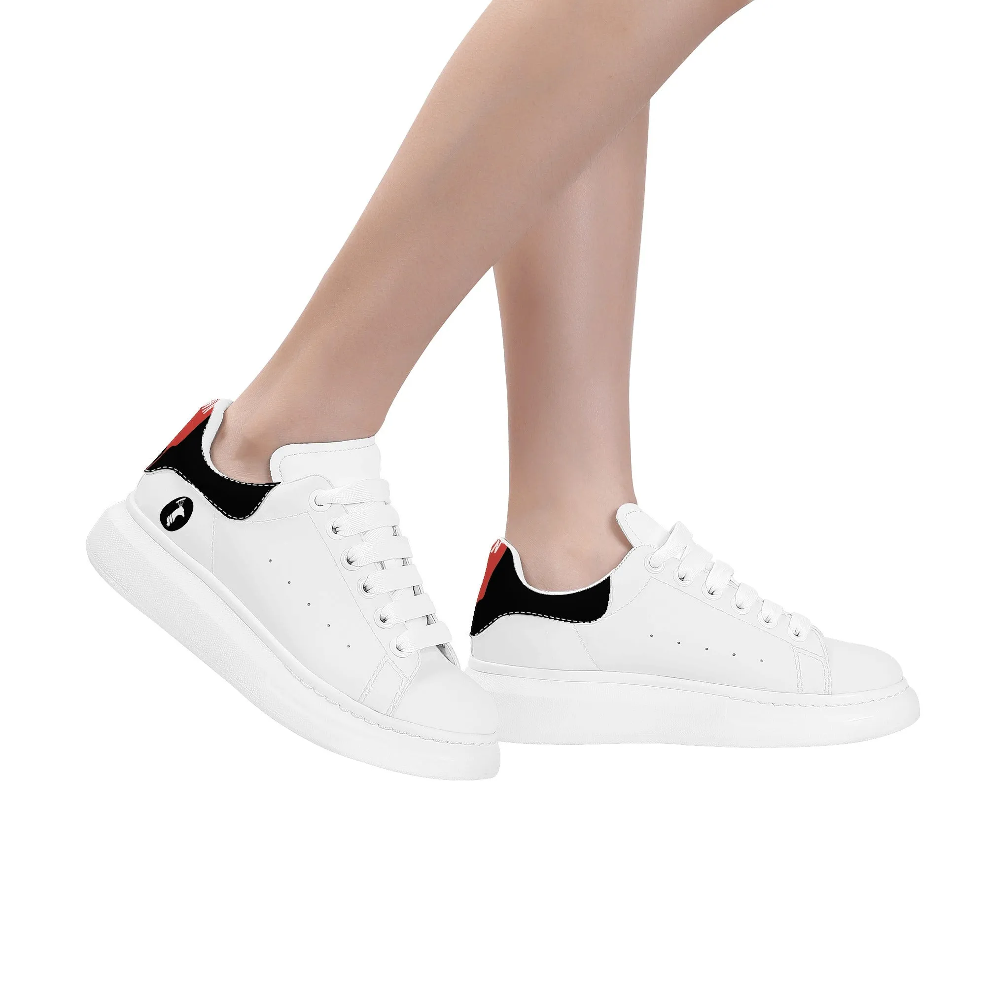 Womens White FCS Low Top Chunky