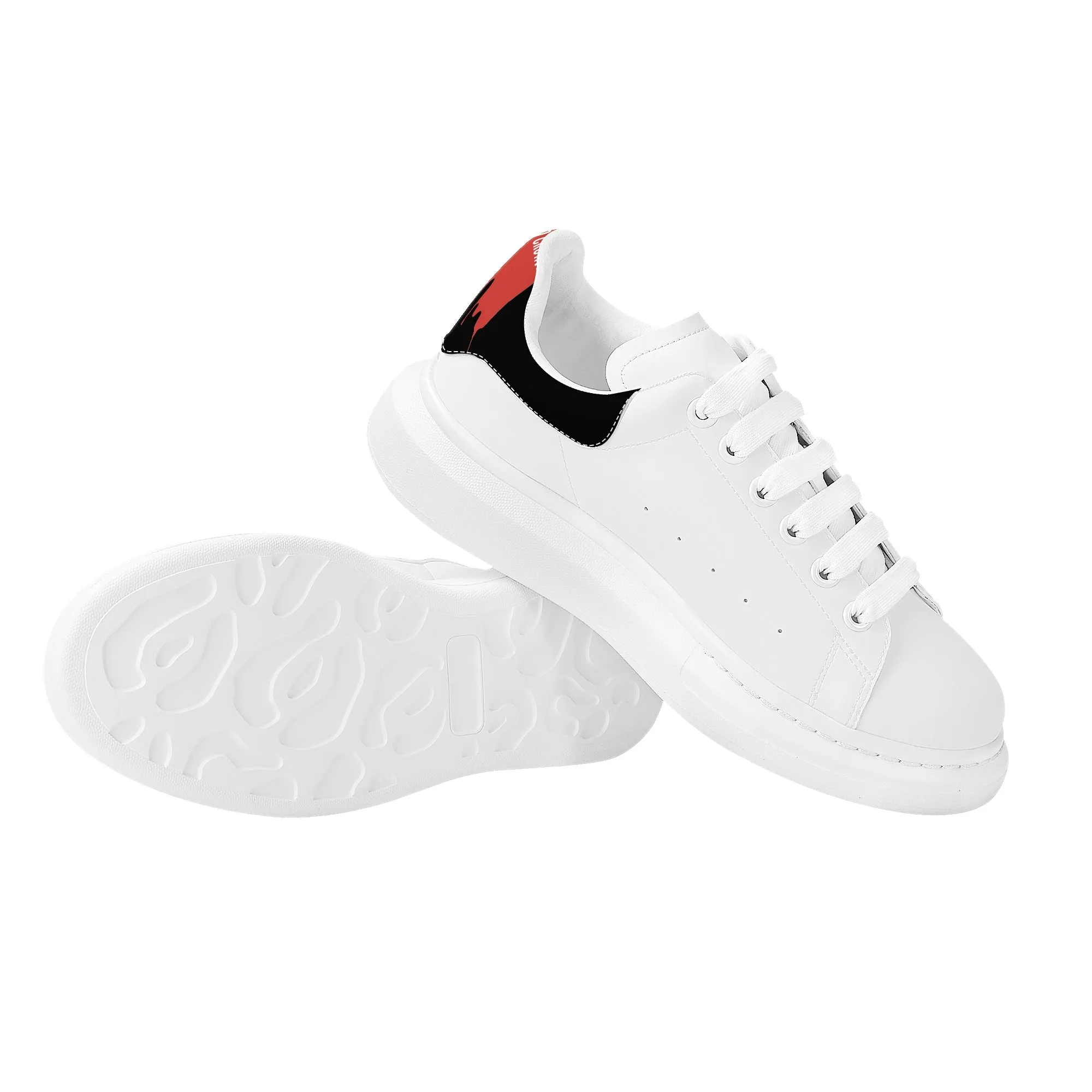 Womens White FCS Low Top Chunky